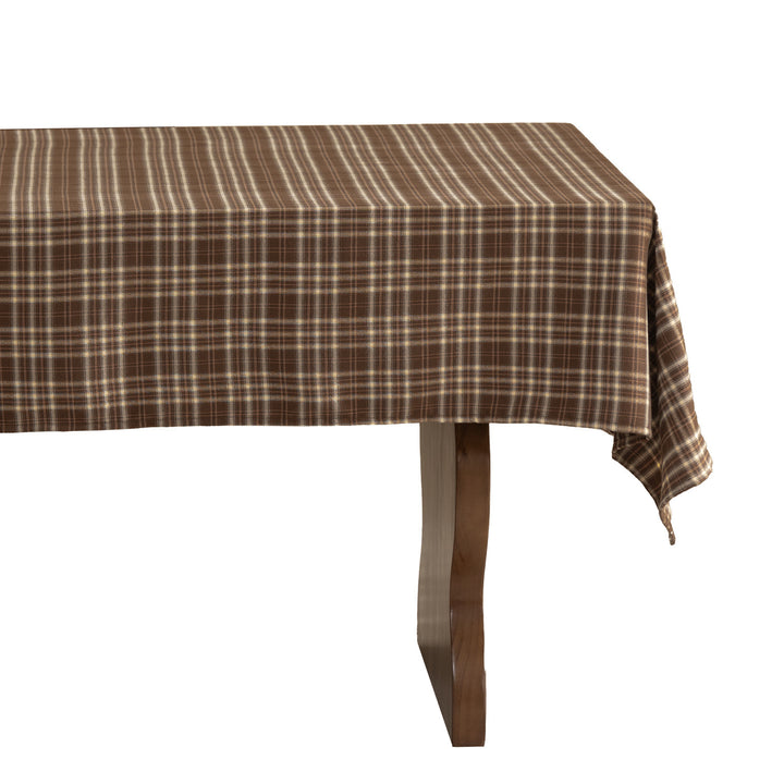 Checkered flannel tablecloth made of cotton blend with soft texture Stornfield