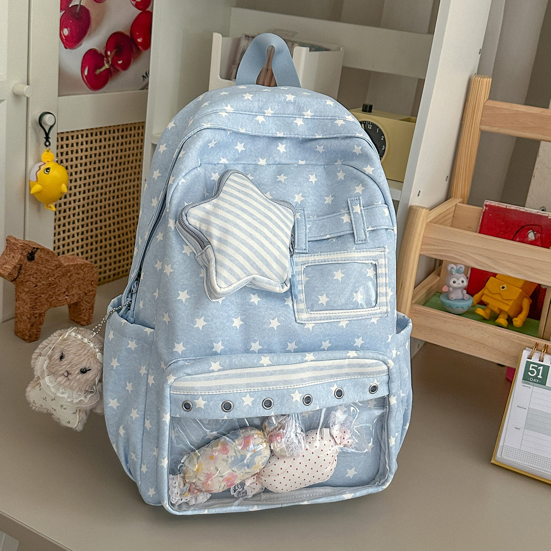 Fun Star-Embellished Casual Backpack Stornfield 1791204793