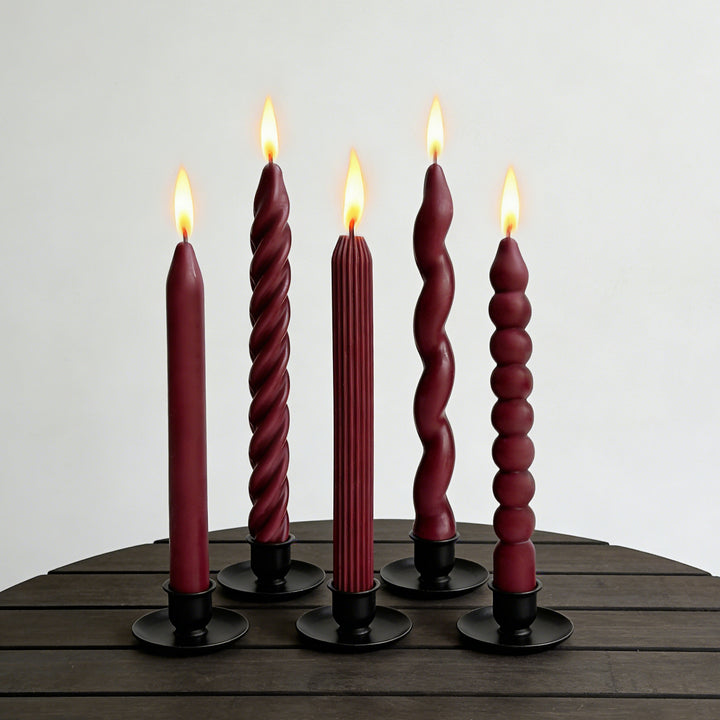 Twisted Pillar Candle Set