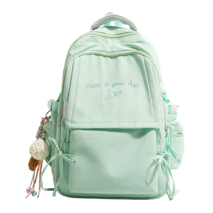 Backpack with Structured Design and Charming Inscription Stornfield
