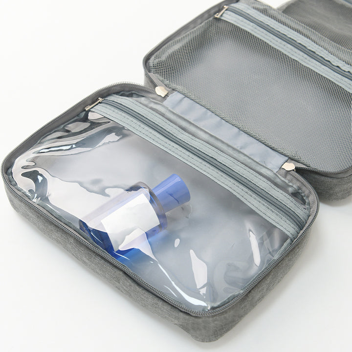 Travel toiletry bag with hooks and multiple compartments Stornfield