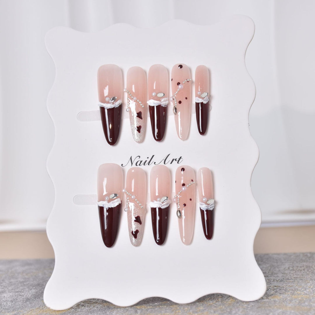 Artistic Stiletto Press-On Nail Art Set Stornfield