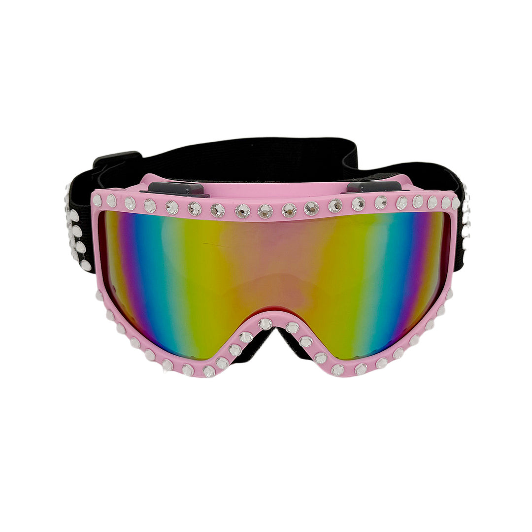Women's fashionable ski goggles with glittering decorations Stornfield