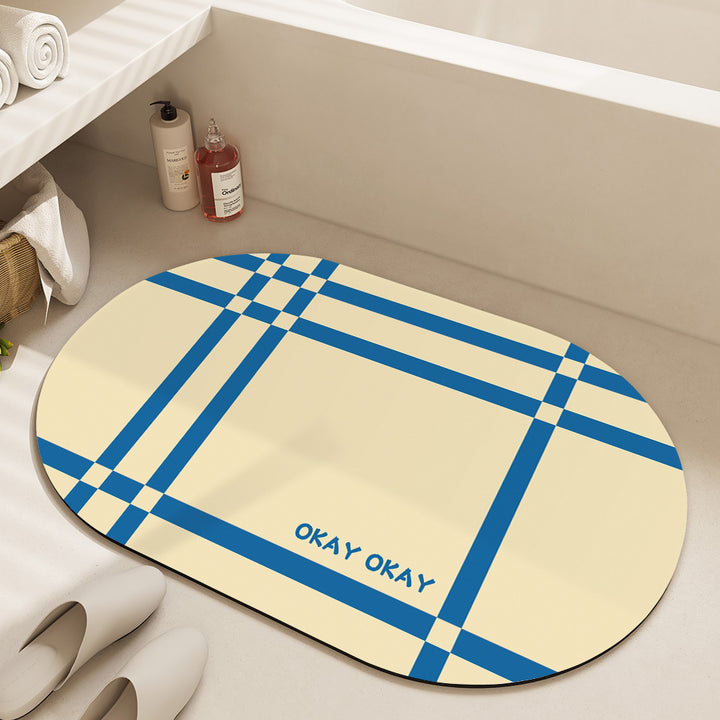 Floral Design Cotton Bath Mat Stornfield