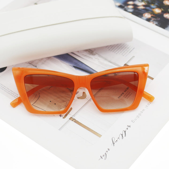 Women's Cat Eye Sunglasses with Transparent Frame and UV Protection Stornfield
