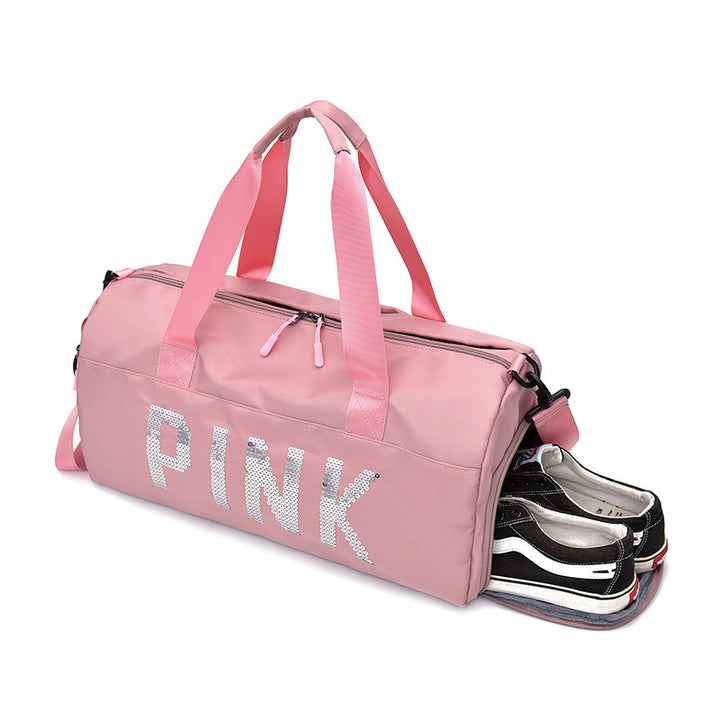 Multifunctional Sports Bag with Shiny Sequin Design Stornfield