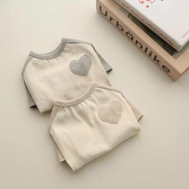 Small Dog Cotton Fleece Tee with Heart Patch