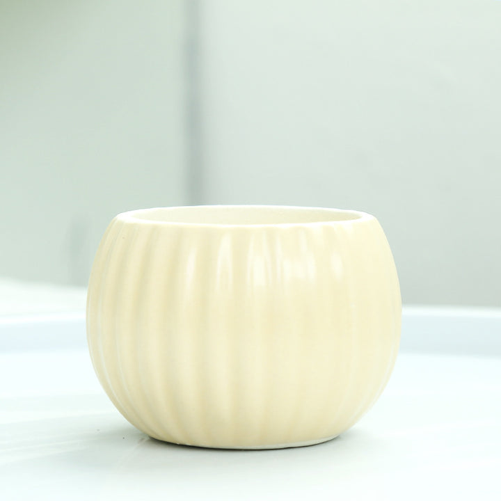 Ribbed Ceramic Planter Stornfeild