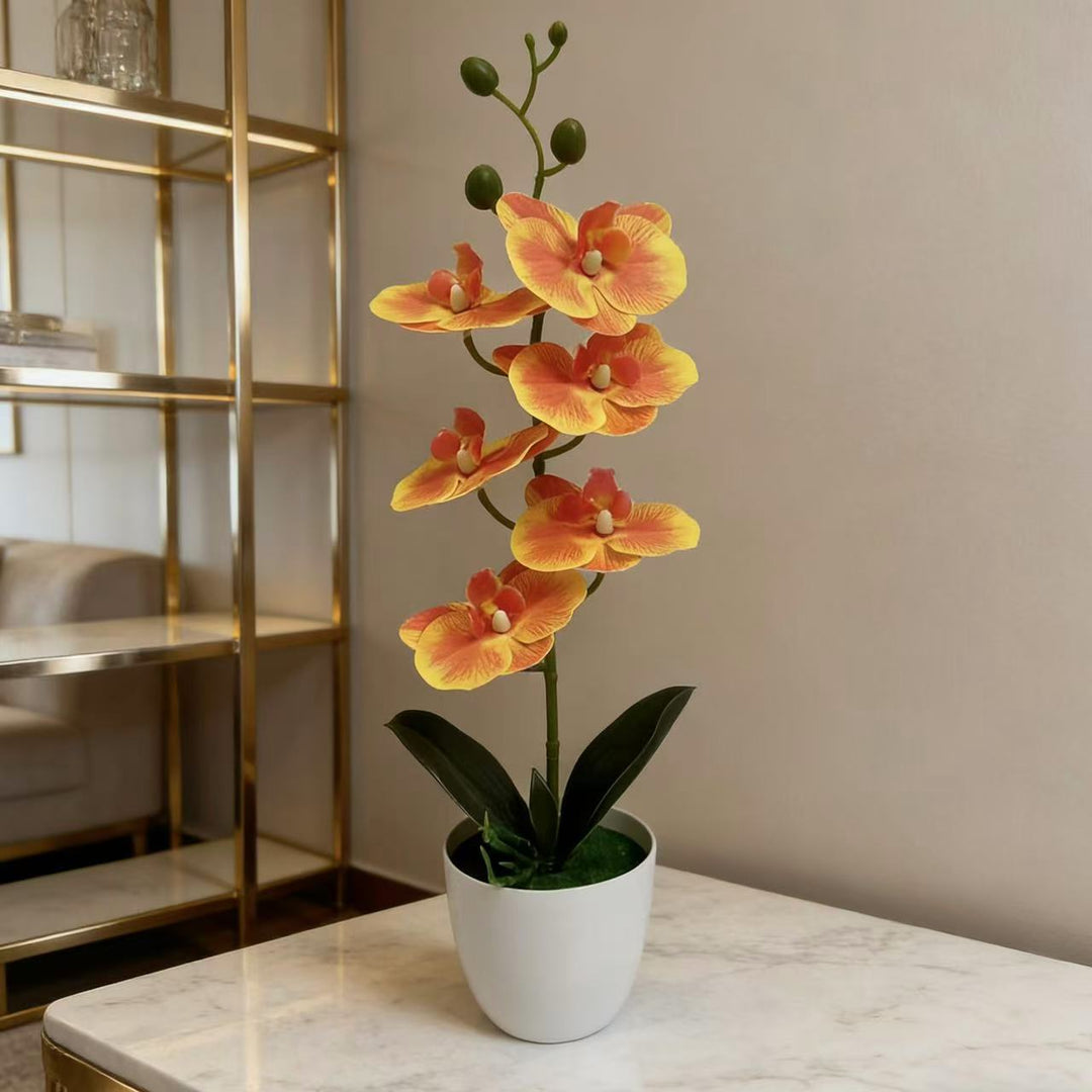 Premium Faux Orchid Plant Arrangement