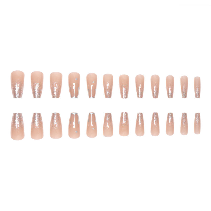Glamorous Glitter Gradient Stiletto Nails Stornfield