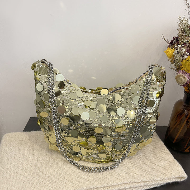 Glamorous Sequin-Embellished Handbag