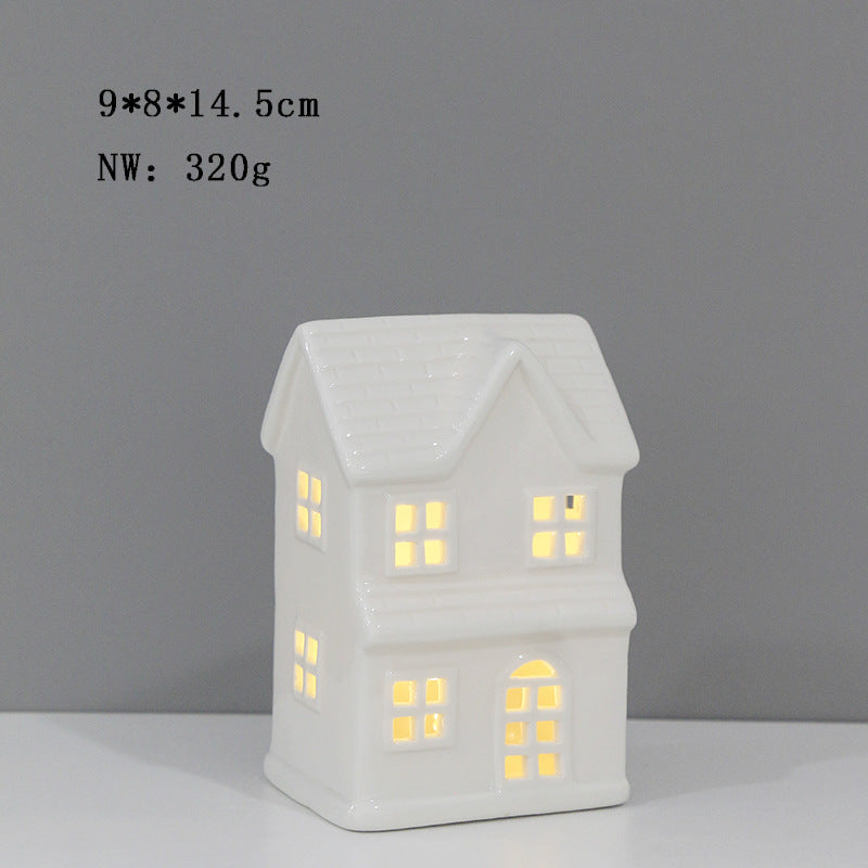 Ceramic House-Shaped Tea Light Holder Stornfeild