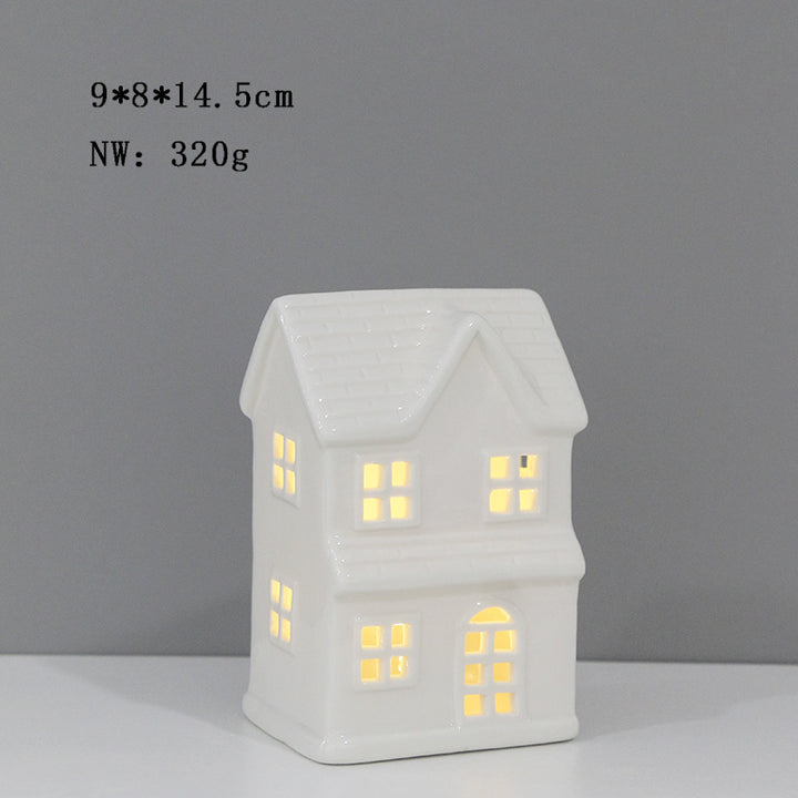 Ceramic House-Shaped Tea Light Holder Stornfeild