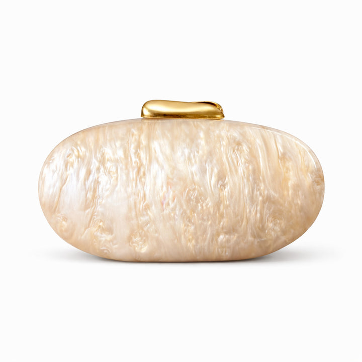 Marbled Acrylic Evening Clutch
