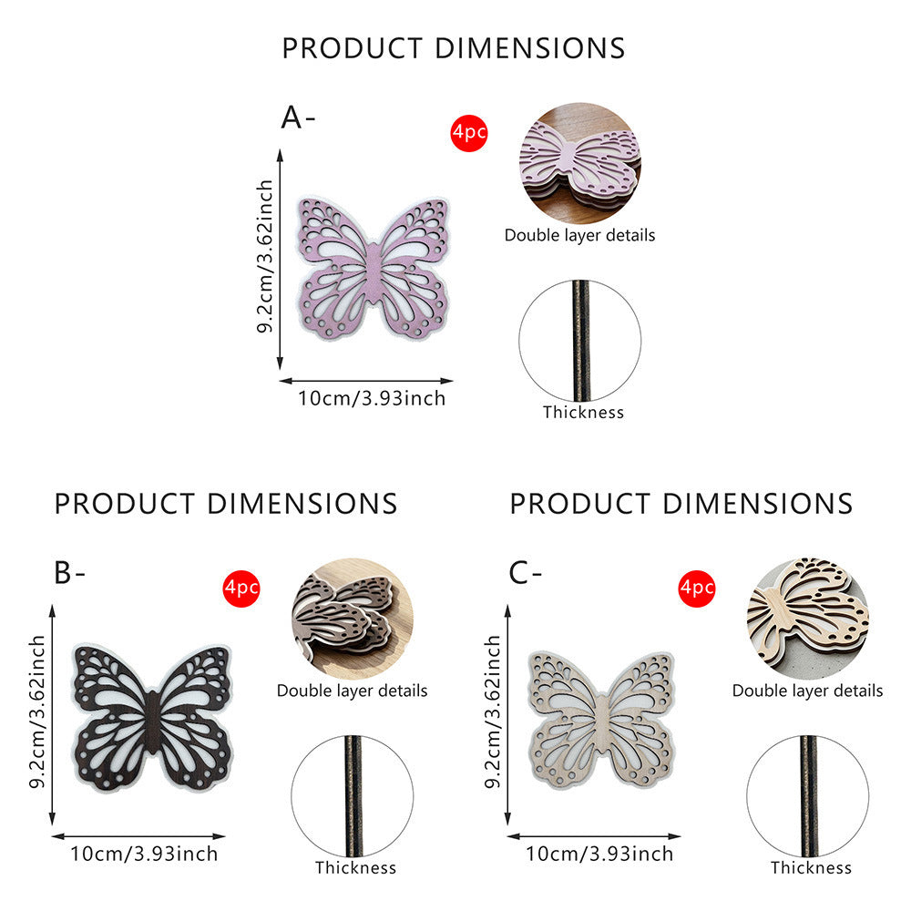 Decorative Butterfly Wooden Figure Stornfield