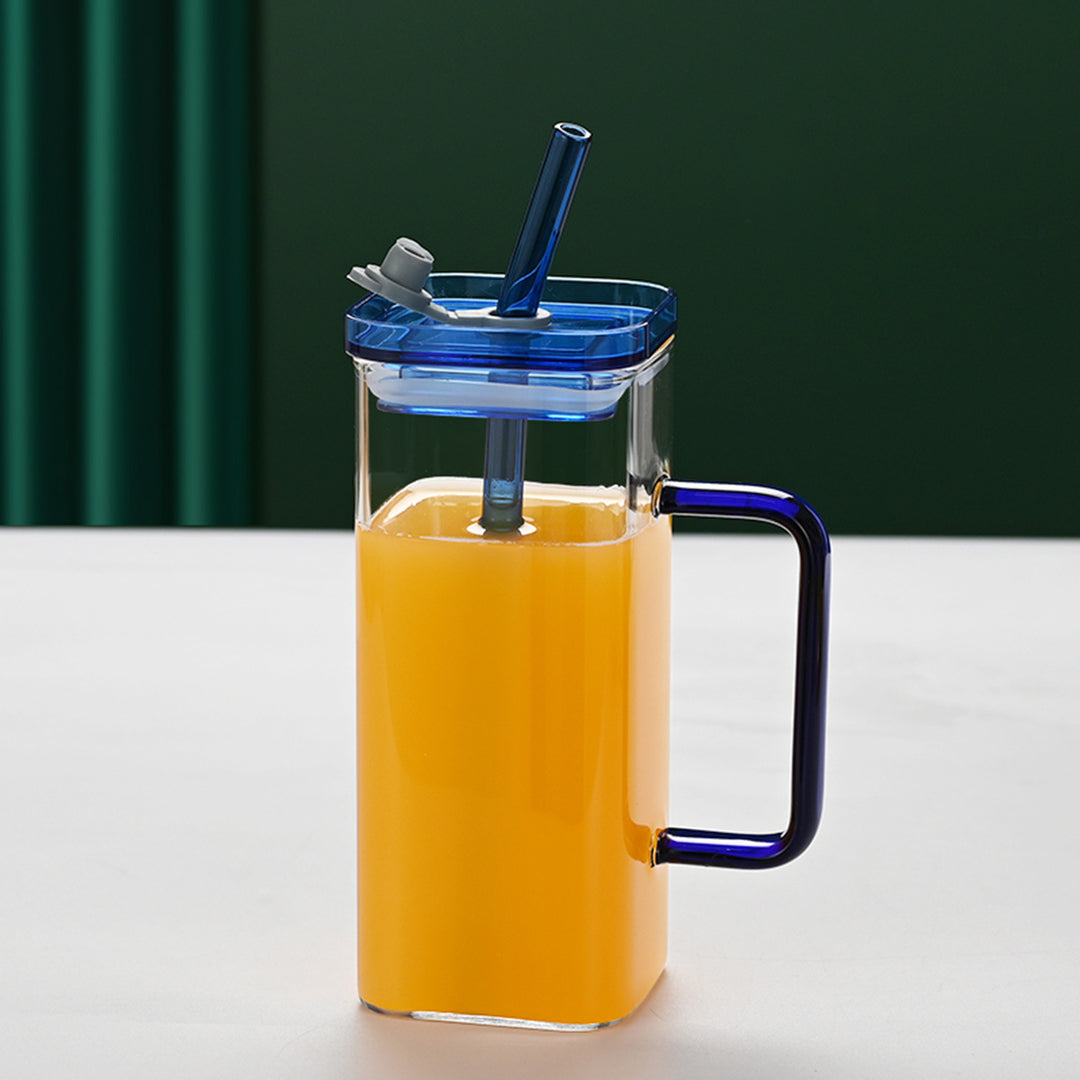 Women's drinking container with innovative lid system and integrated straw Stornfield