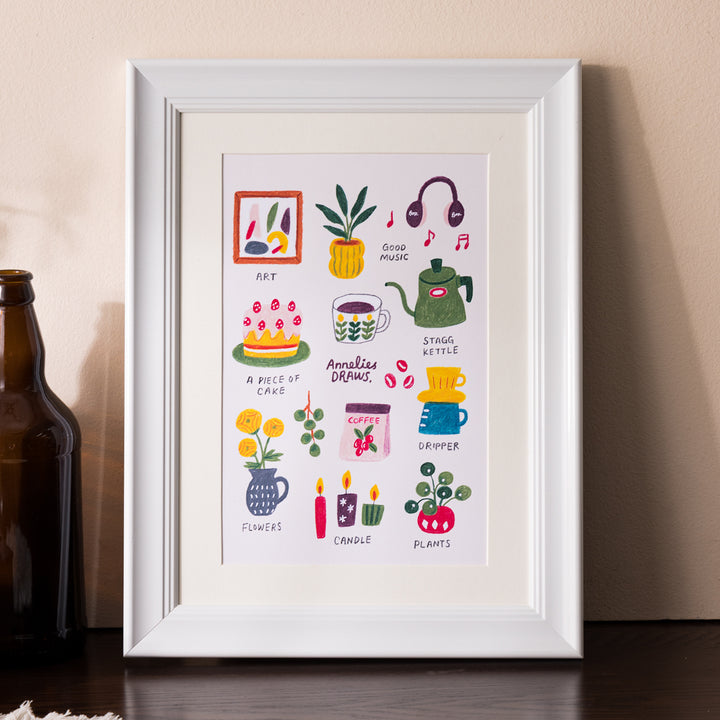 Artistic Cityscape Print Frame for Home Decor