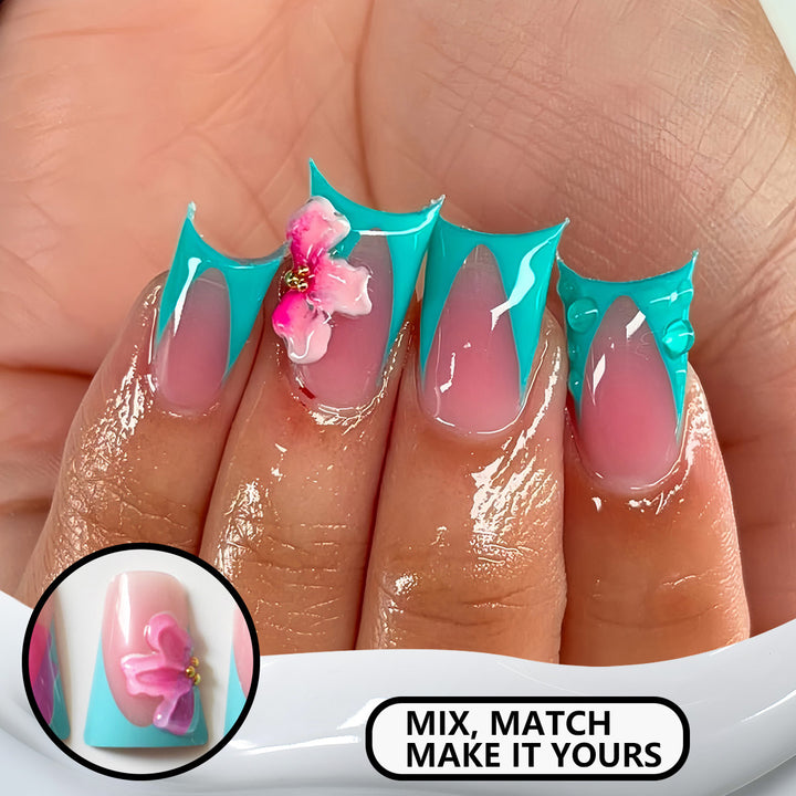 Artistic Floral Nail Art Extensions Stornfield 1787913980