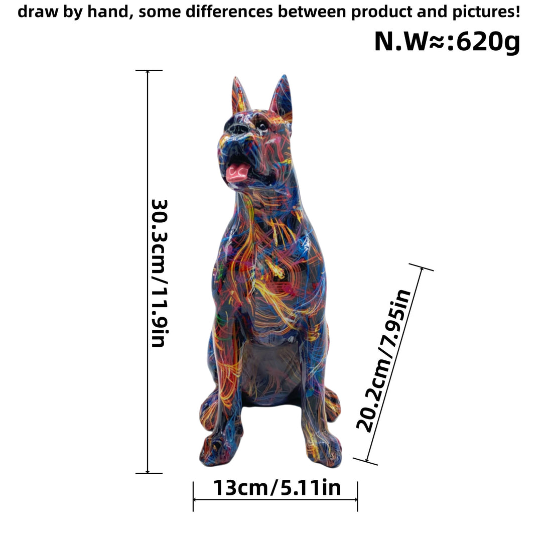 Colorful decorative figure of a dog in modern design Stornfield
