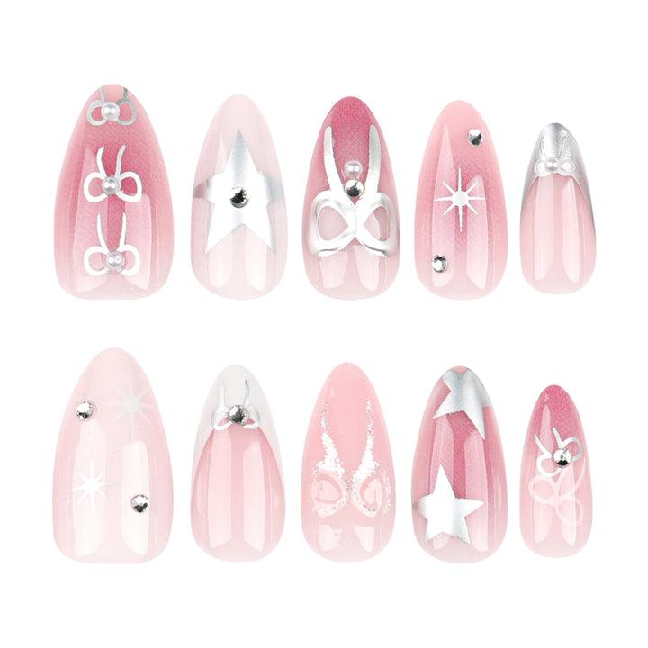 Artful nail extensions with elegant 3D embellishments Stornfield