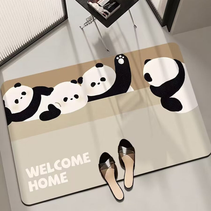 Cartoon-Themed Bath Mat