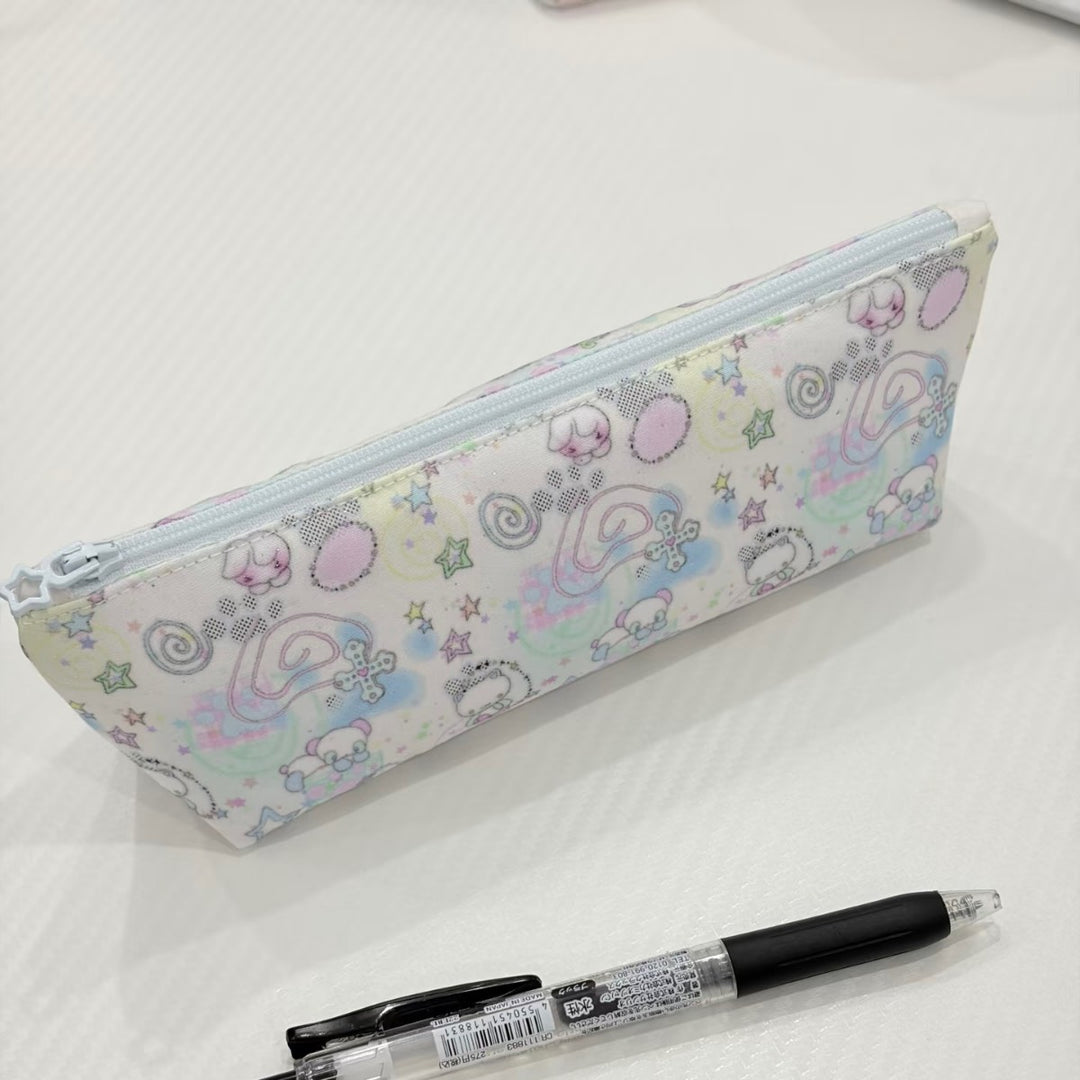 Versatile Cartoon-Printed Pencil Case