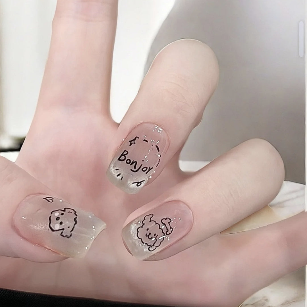 Trendy Press-On Nail Art Set Stornfield