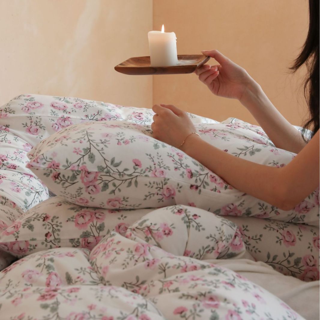 Decorative Floral Print Bedding Set Stornfield