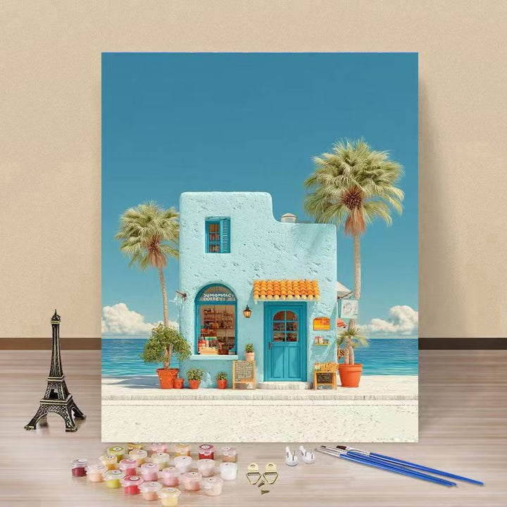 Coastal Themed DIY Paint by Numbers Canvas Art Stornfield