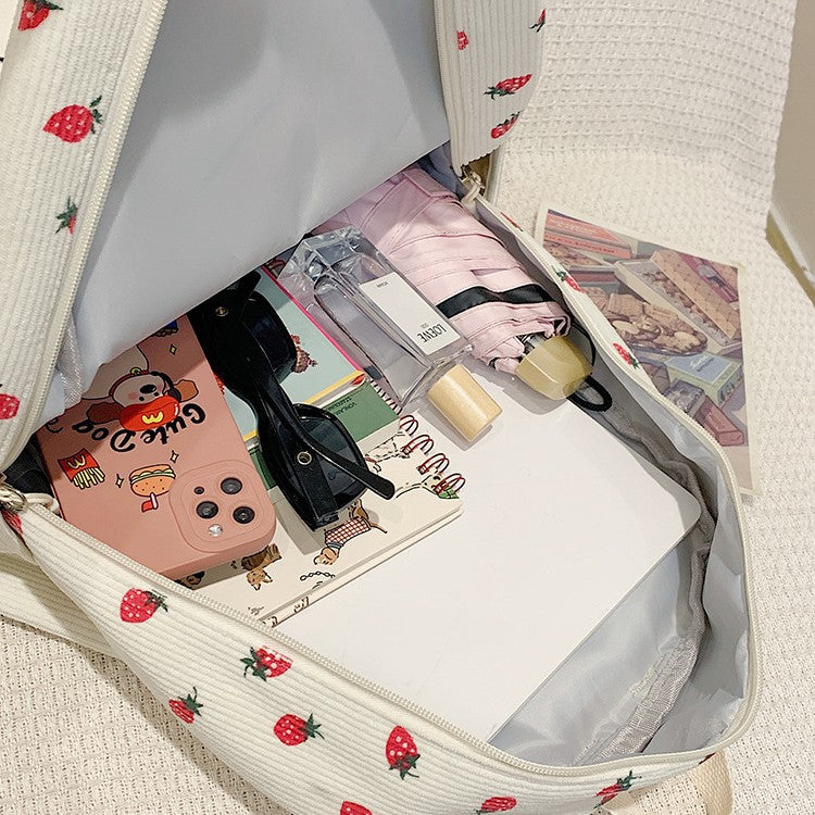 Backpack with Playful Strawberry Design Stornfield
