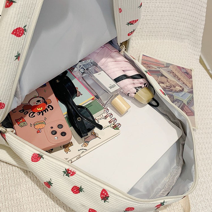 Backpack with Playful Strawberry Design Stornfield