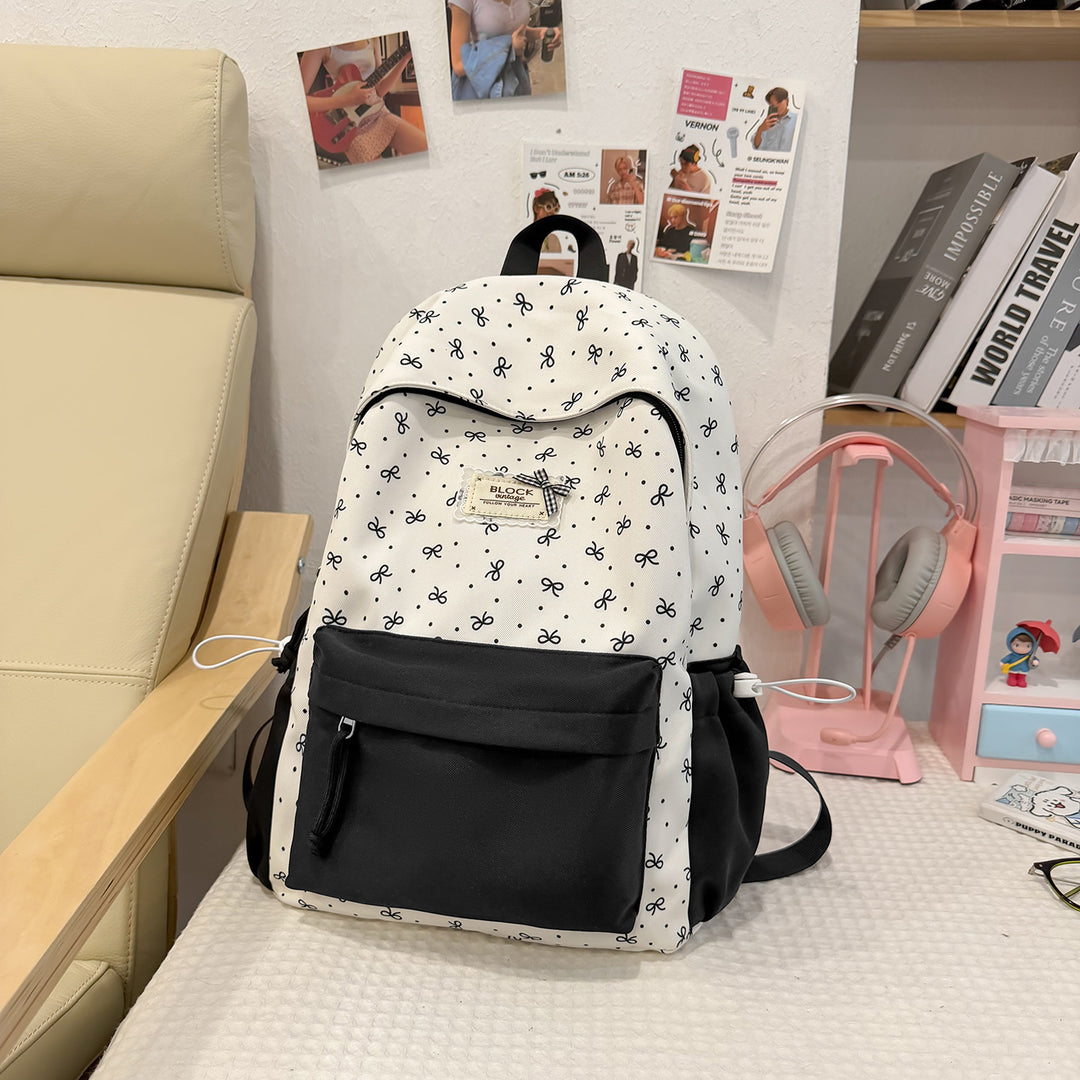 Stylish Printed Backpack with Fun Character Accents Stornfield