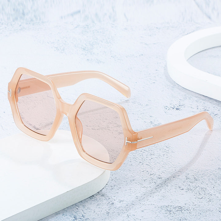 Stylish Oversized Hexagonal Sunglasses Stornfield