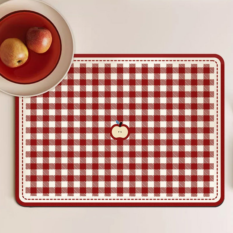 Apple-Themed Kitchen Table Mat Stornfield