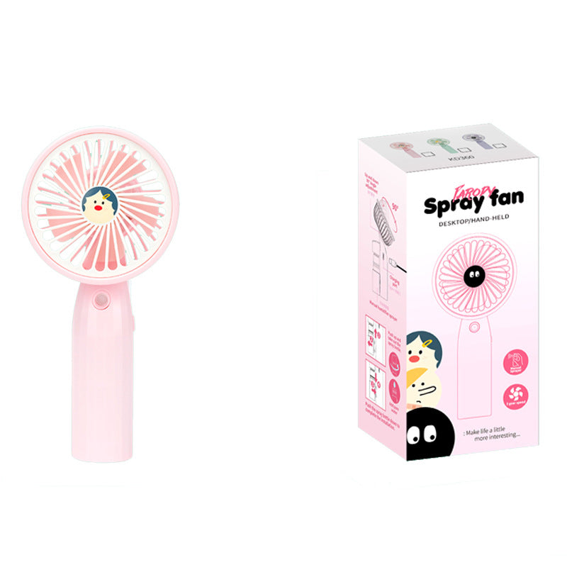 Women portable mini mist fan with creative spray function Stornfield