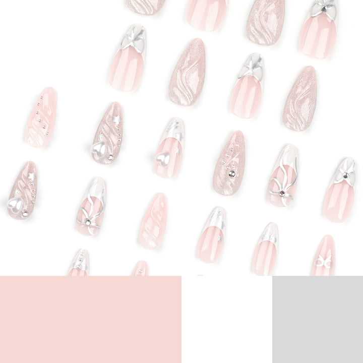 Artful stiletto nails with elegant decoration Stornfield