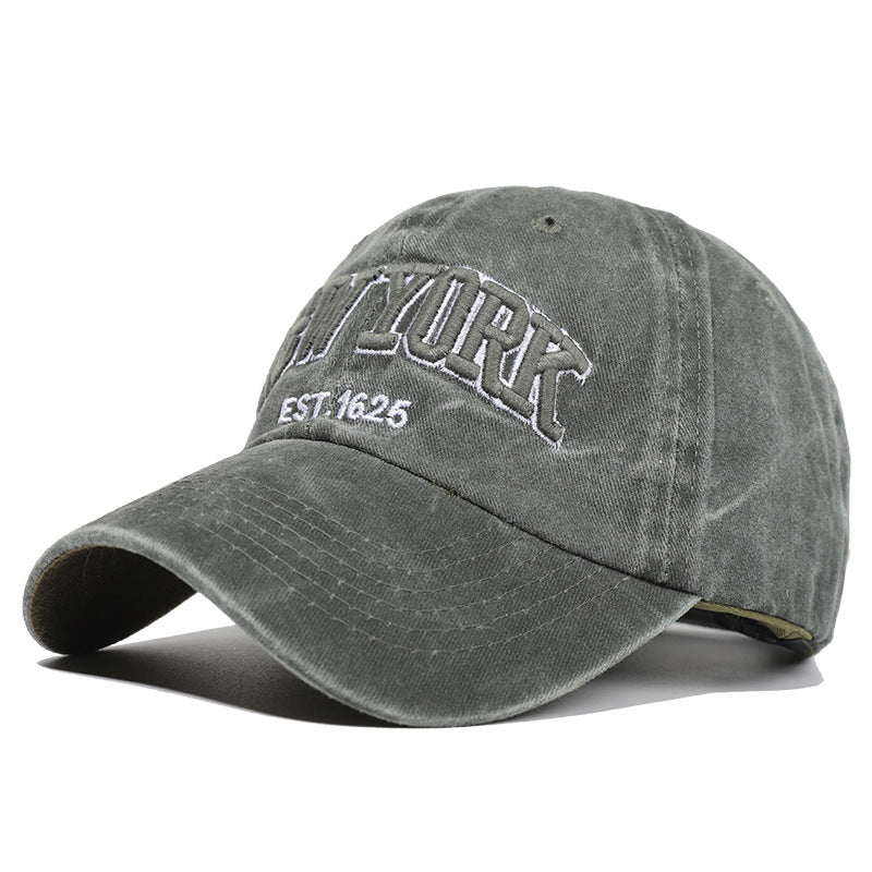 Men's Distressed Embroidered Dad Hat Stornfield