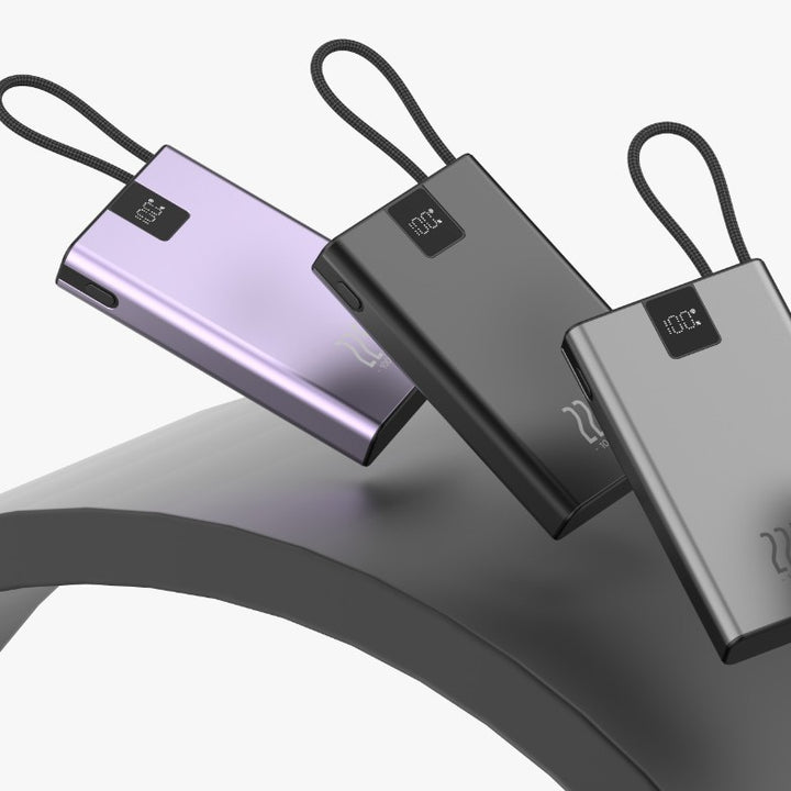 Portable high-performance power bank with smart charging display and USB-C connection Stornfield