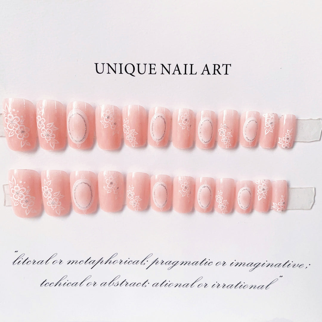 Floral Art Press-On Nail Set