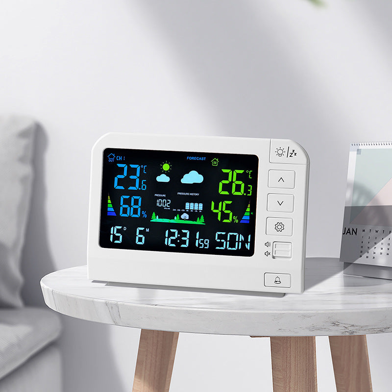 Digital Weather Alarm Clock with Multifunctional Display Stornfield
