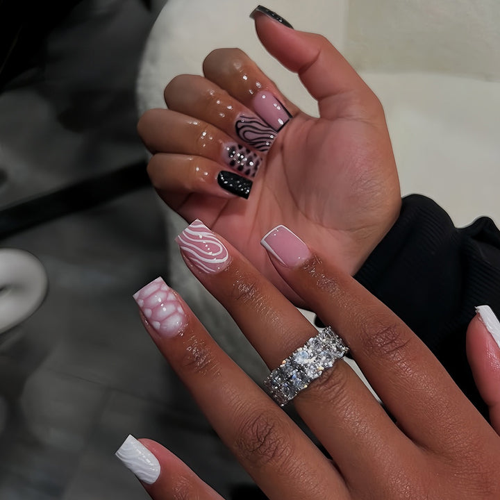 Creative 3D Bow and Pearl Nail Extensions Stornfield