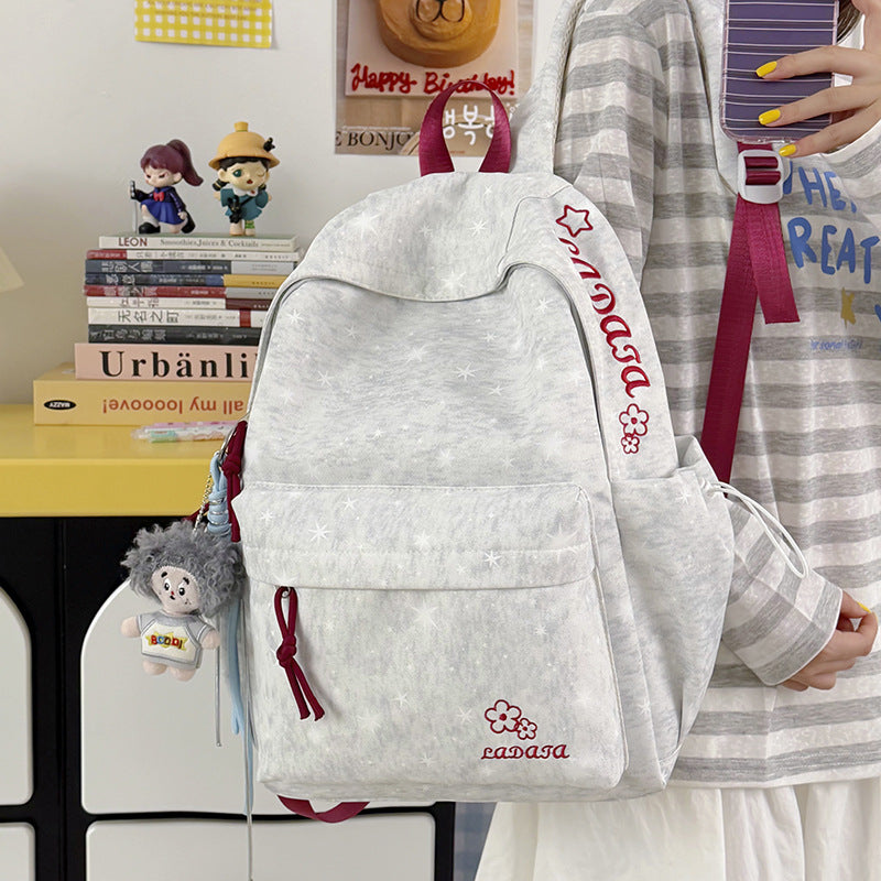 Star-Patterned Casual Backpack Stornfield