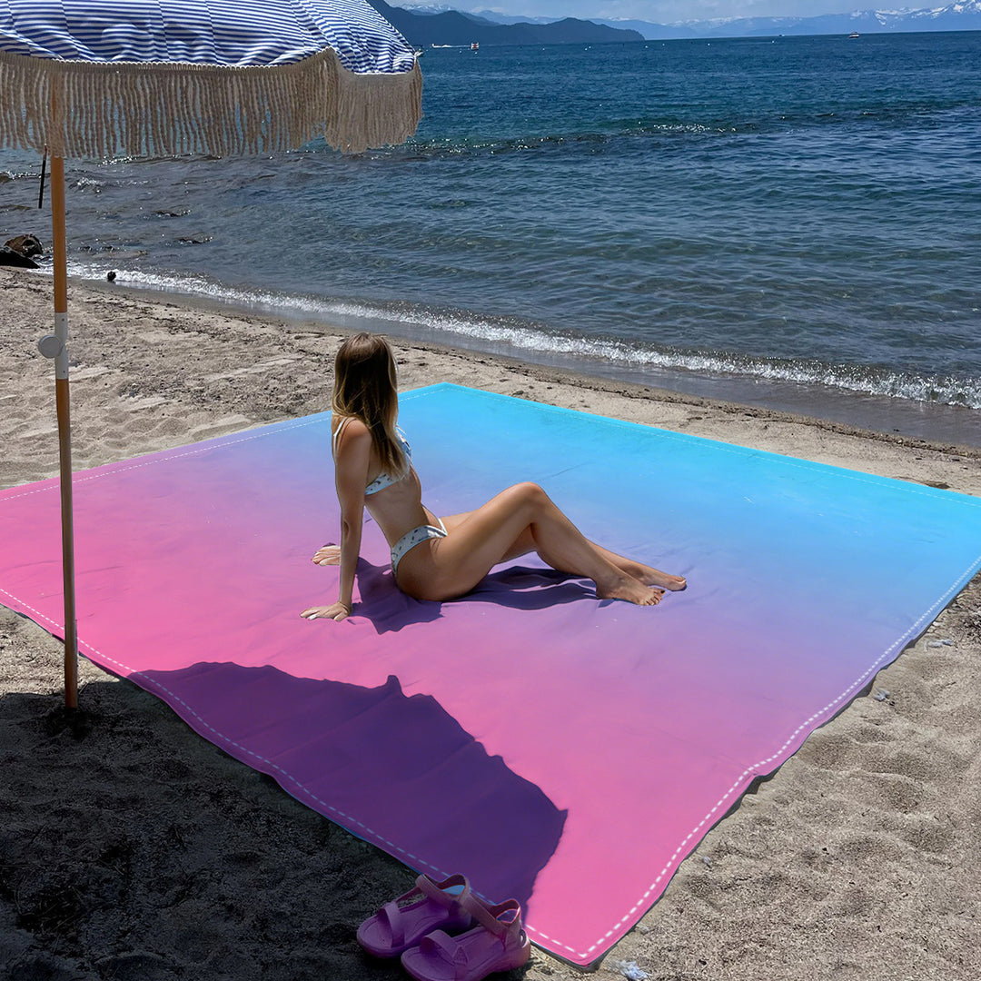 Mandala Design Beach Mat Stornfield