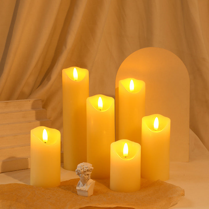 Battery-Powered Realistic Drip-Edge Flameless LED Pillar Candle