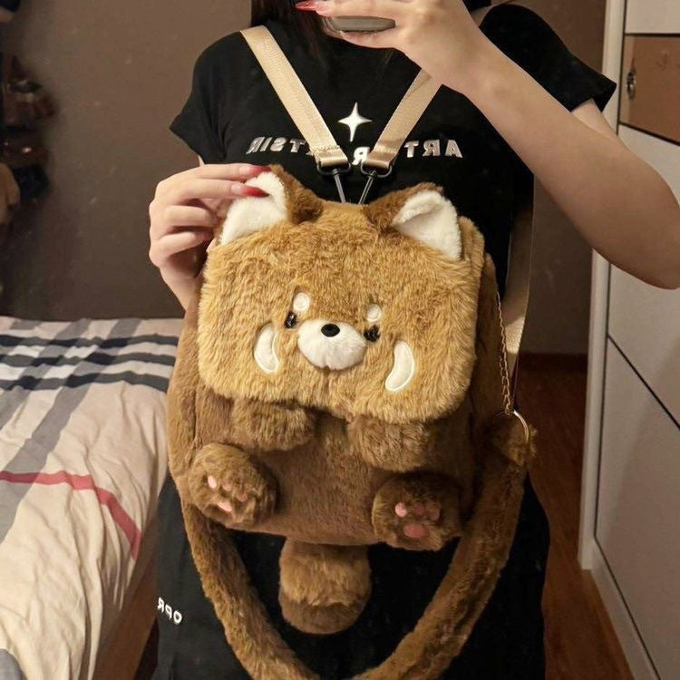 Plush Backpack with Cute Animal Design Stornfield