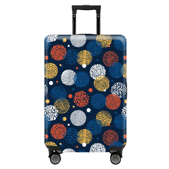 Women's hard-shell suitcase with colorful travel motif Stornfield