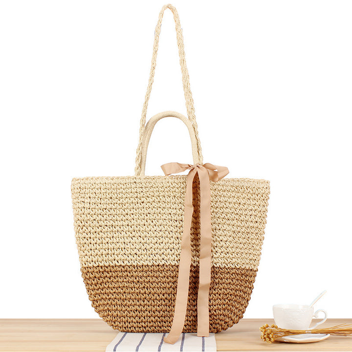 Elegant Straw Shopping Bag Stornfield
