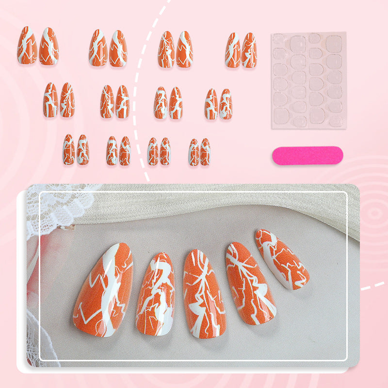 Artistic Abstract Press-On Nail Art Set Stornfield