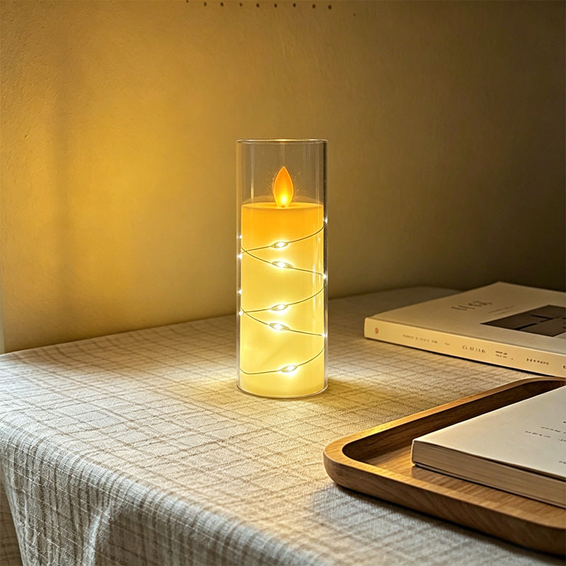 LED Scented Candle with Flame Effect Stornfield