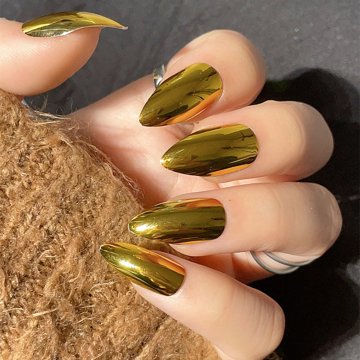 Metallic Stiletto Nail Enhancements Stornfield